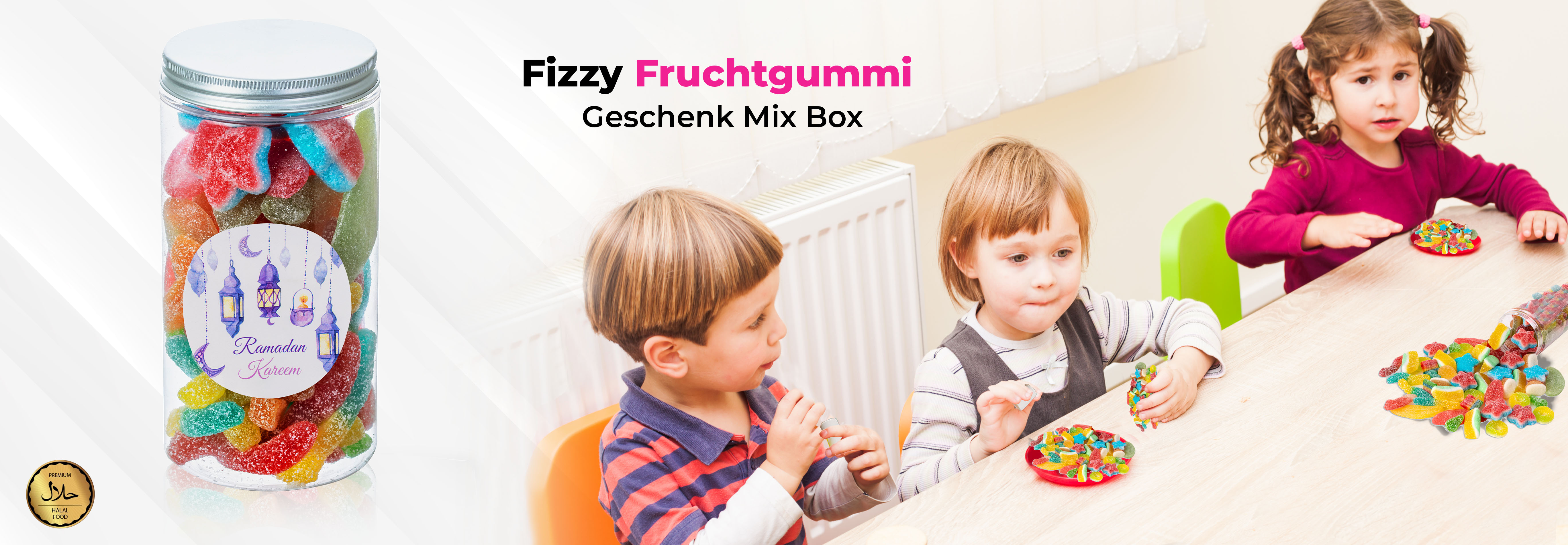 Fizzy Fruchtgummi Geschenk Mix Box