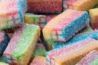 Halal Fruchtgummi Rainbow Bricks Tutti-Frutti Geschmack 250g